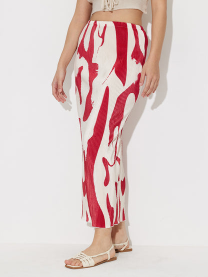 Printed Pencil Skirt 119973