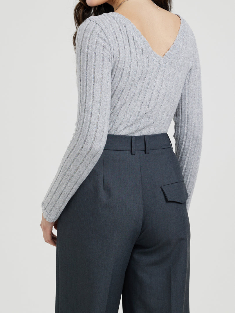 Ribbed Fitted Bodysuit 117398