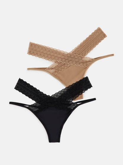 Ruffle Thongs 1248062