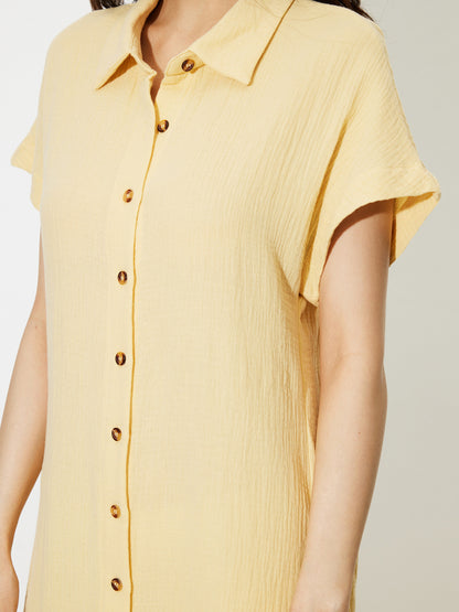 Slit Shirt Dress 1248212