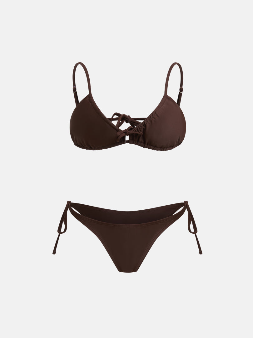 Color Block Bikini Set 1264012