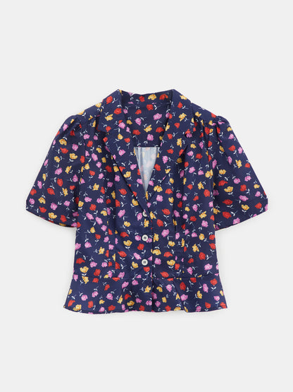 Placket Blouse 119618