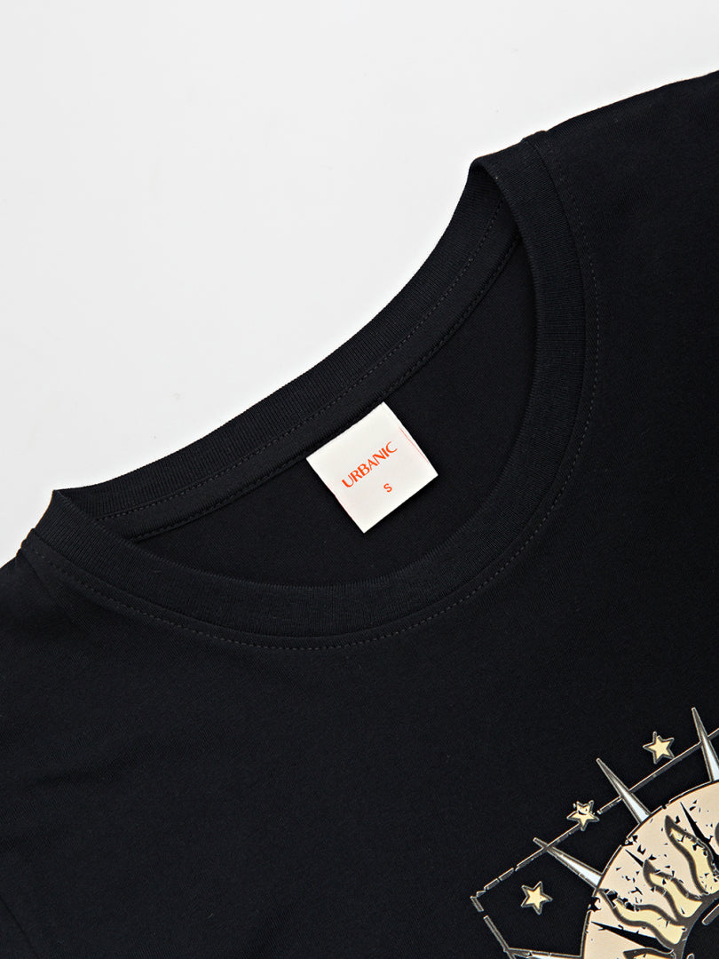 Printed Cotton T-Shirt 120716
