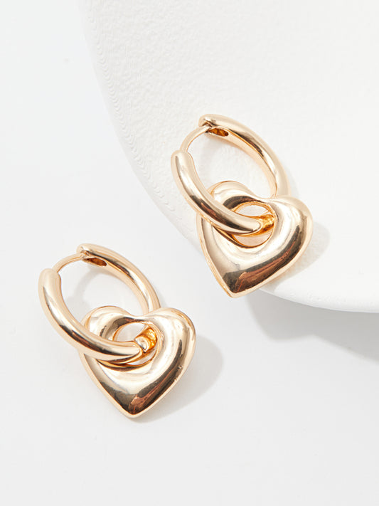 Heart Design Hoop Earrings 120524
