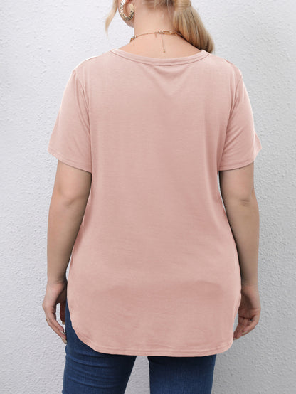 Plus Size    Pullover T-Shirt 1248362