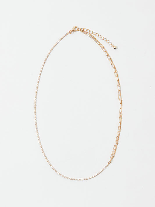 Rhinestone Embellished Necklace  120519