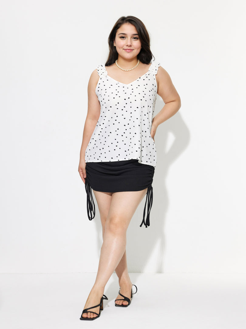 Plus Size Ruffle Tank Top 1293282