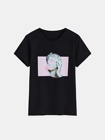 Printed Pullover T-Shirt 1267142