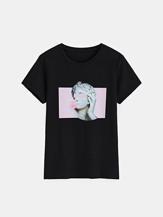 Printed Pullover T-Shirt 1267142