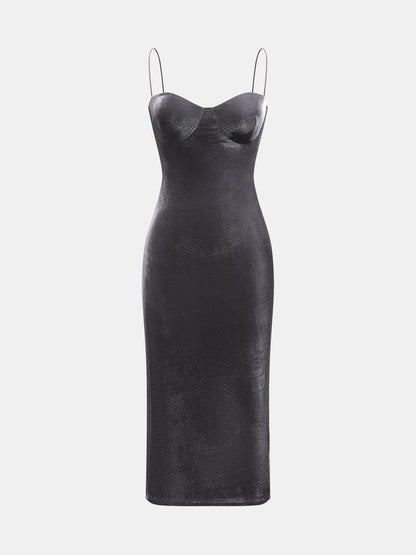 Slit Bodycon Dress 1263882