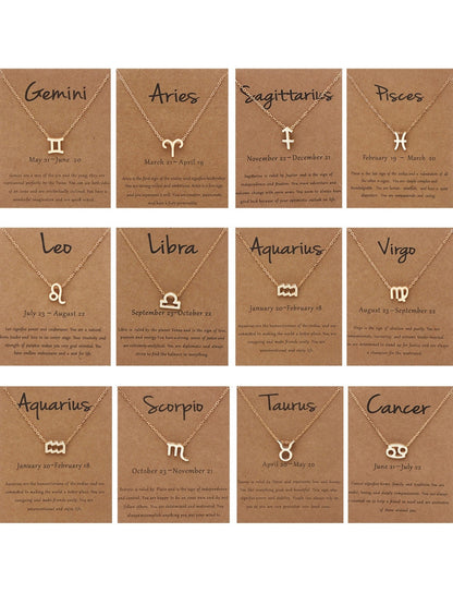 FOR MOM 12 Sign Zodiac Necklace¡ꡧOne-size random shipment¡ê? 1239272