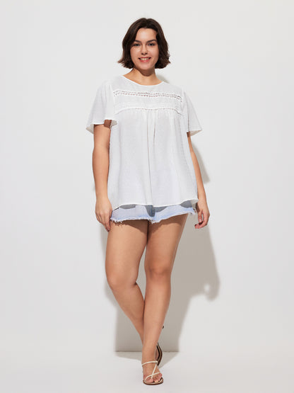 Plus Size Ruffle Plus Size Tops 1281572