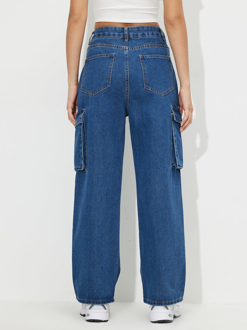 Straight Fit Cargo Jeans 118081