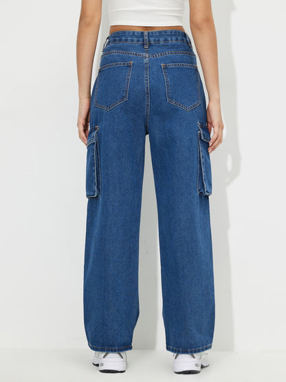 Straight Fit Cargo Jeans 118081