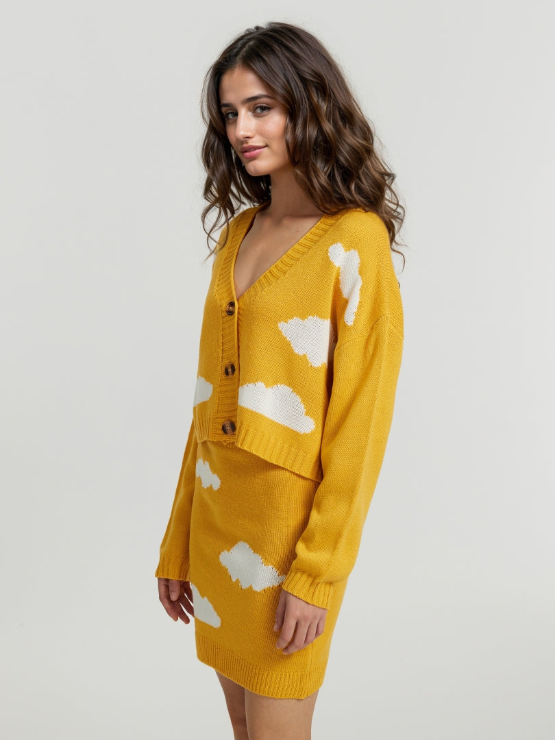 Buttoned Knit Co-ords 112303