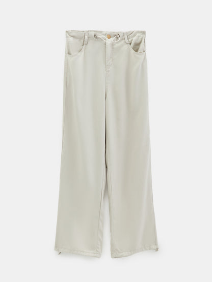 Gathered Straight Leg Jeans 1274552