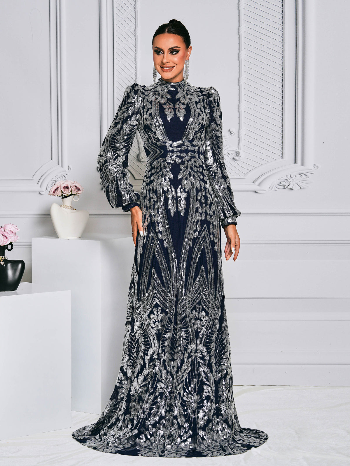 Ruffle Arabian Dresses 1284052