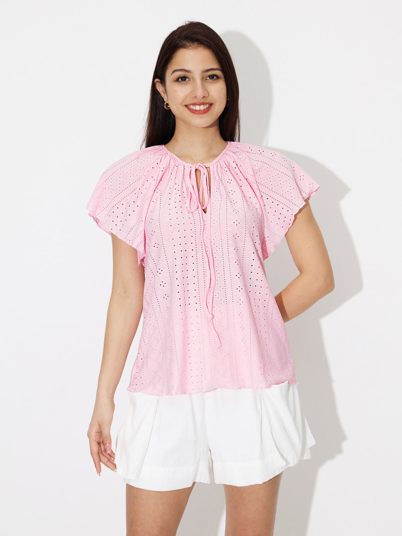 Knotted Pullover Blouse 120087