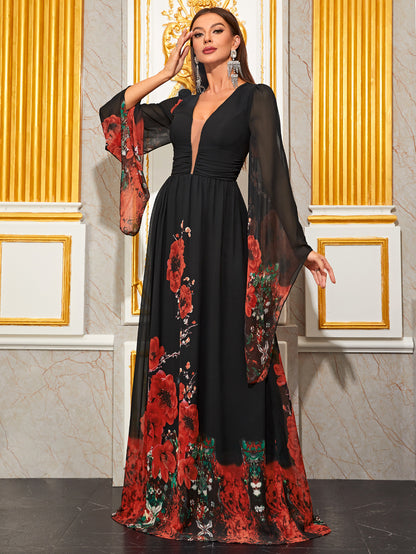 Color Block Arabian Dresses 1287712
