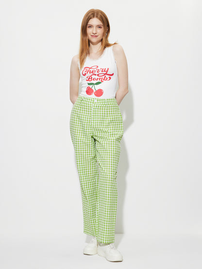 Printed Straight Leg Pants 1271362