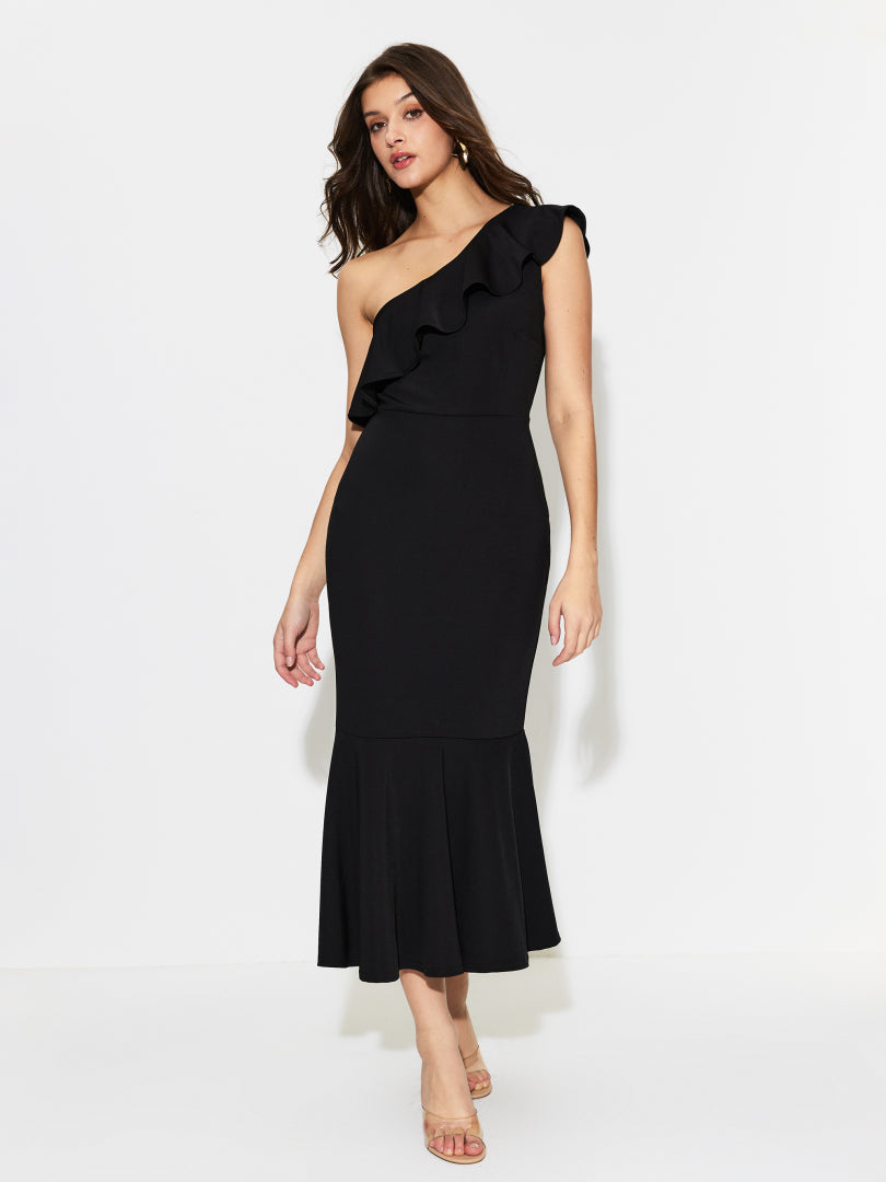 Ruffle Fishtail Dress 1297222