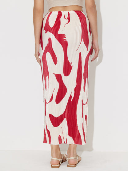 Printed Pencil Skirt 119973