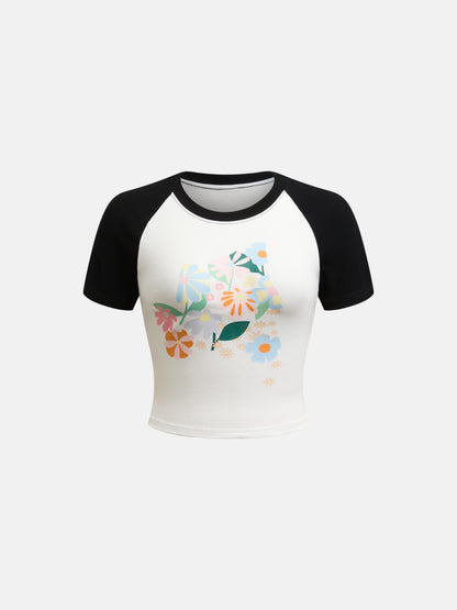 Printed Pullover T-Shirt 1291262