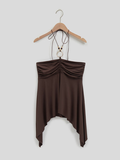 Gathered Halter Top 114308