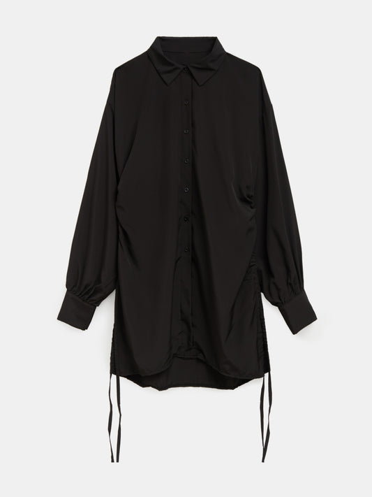 Plus Size Drawstring Placket Blouse 1266092