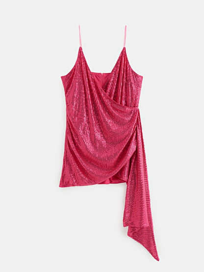 Plus Size Ribbon Bodycon Dress 120755