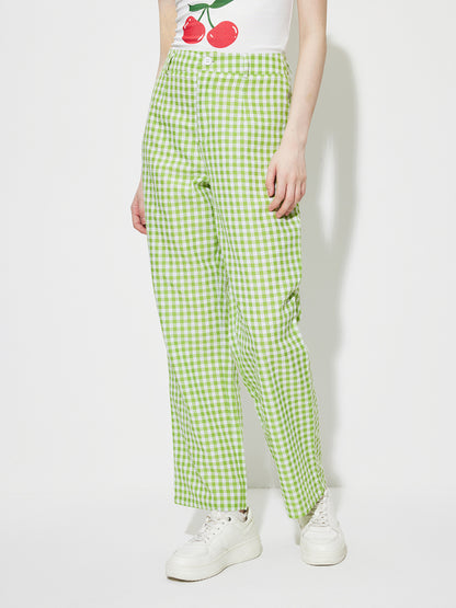 Printed Straight Leg Pants 1271362