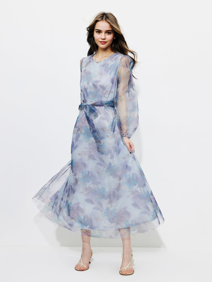 Patchwork A-Line Dress 1257282
