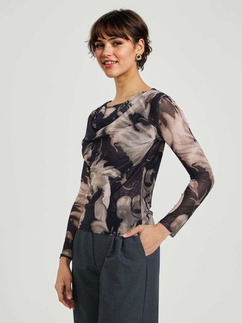 Sheer Pullover T-Shirt 116651