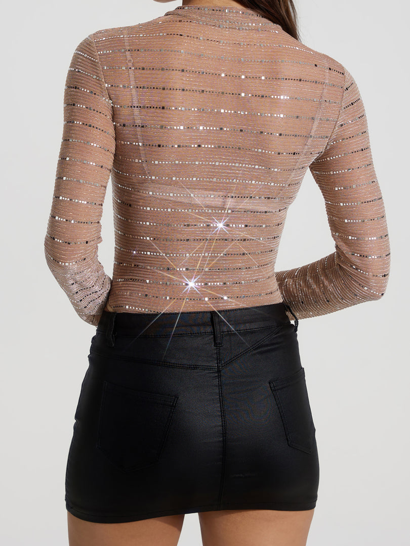 Sequinned Bodysuit 116178