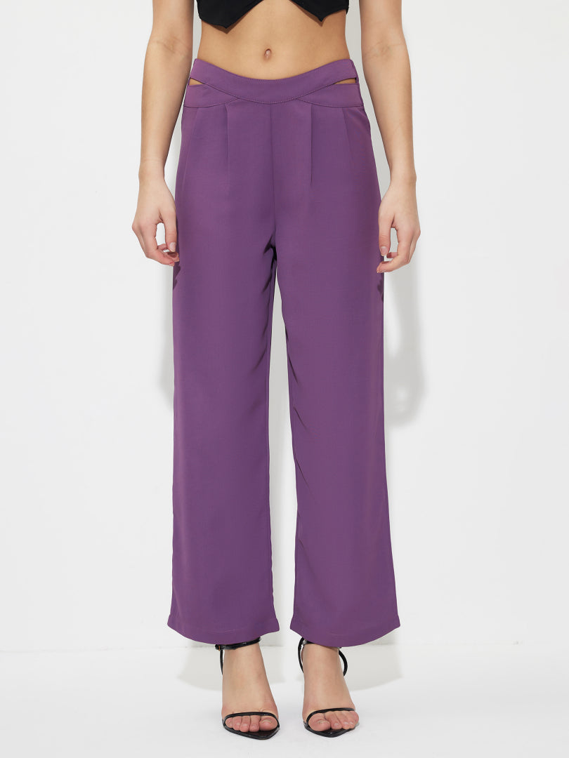 Crisscross Straight Leg Pants 1263162