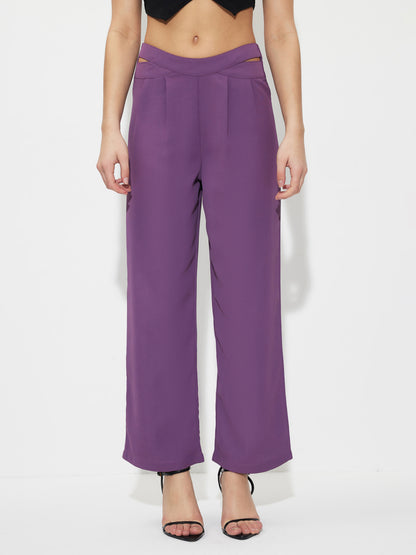 Crisscross Straight Leg Pants 1263162