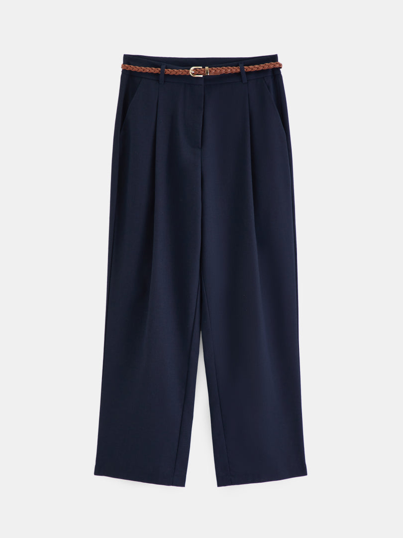 Belted Straight Leg Pants 1277862