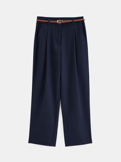 Belted Straight Leg Pants 1277862