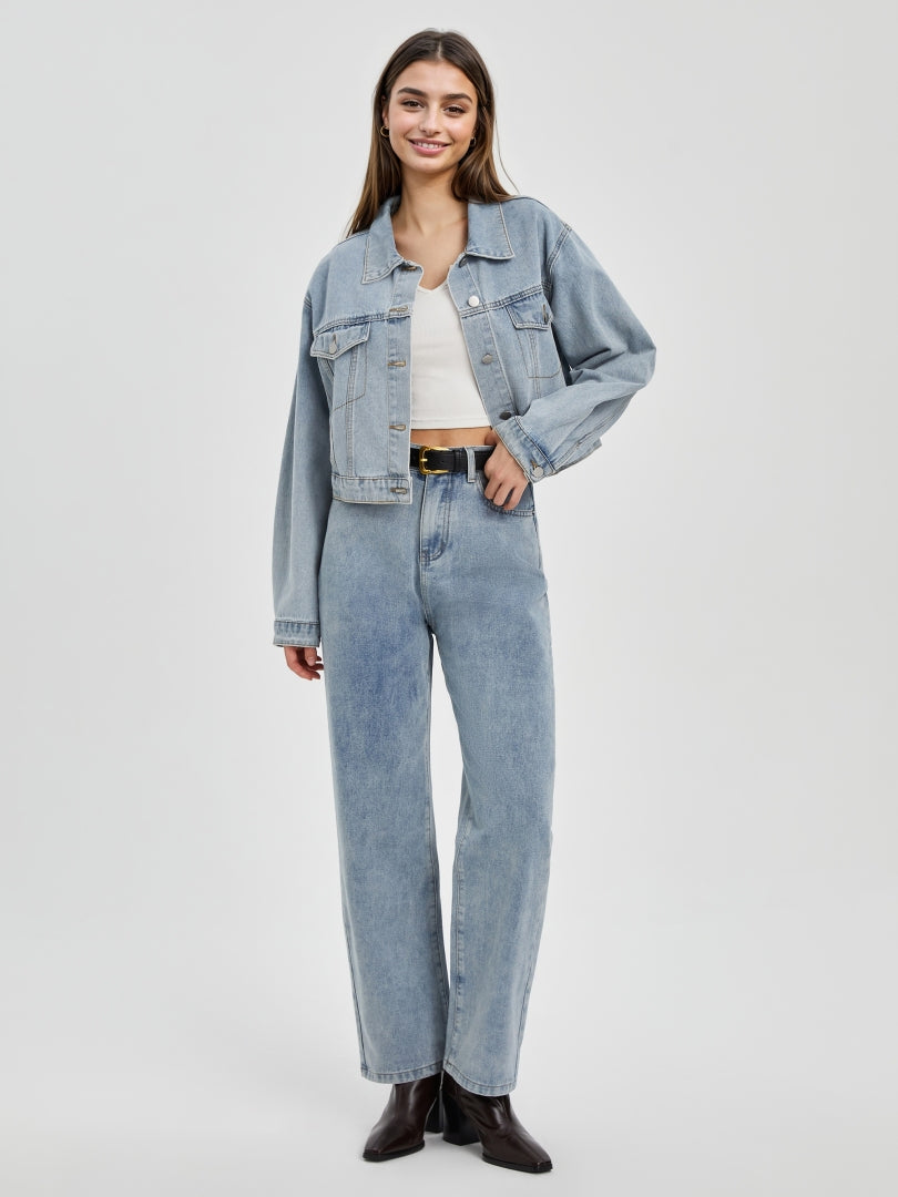 Straight Leg Jeans 116757