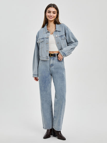 Straight Leg Jeans 116757