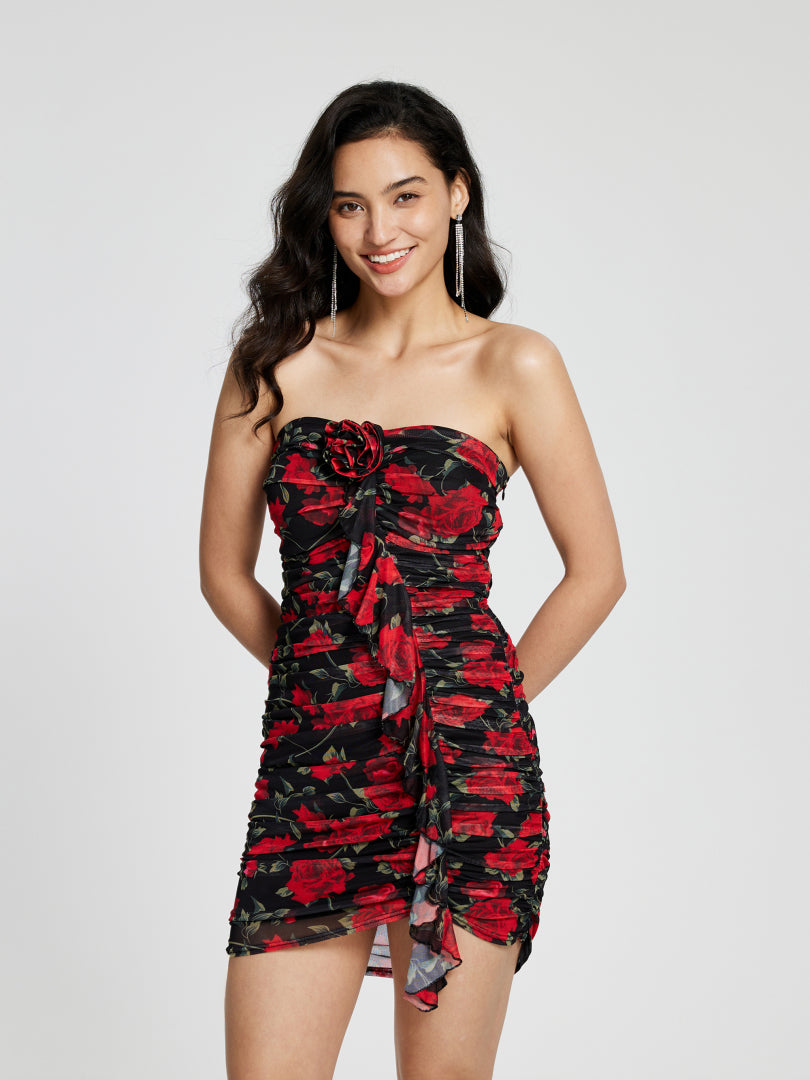 Ruffle Bodycon Dress 115349