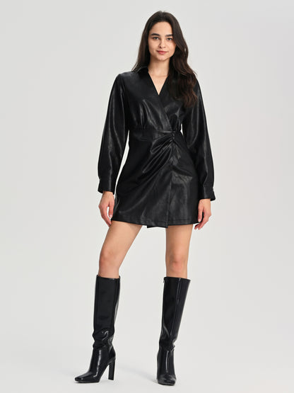 Gathered Blazer Dress 110712