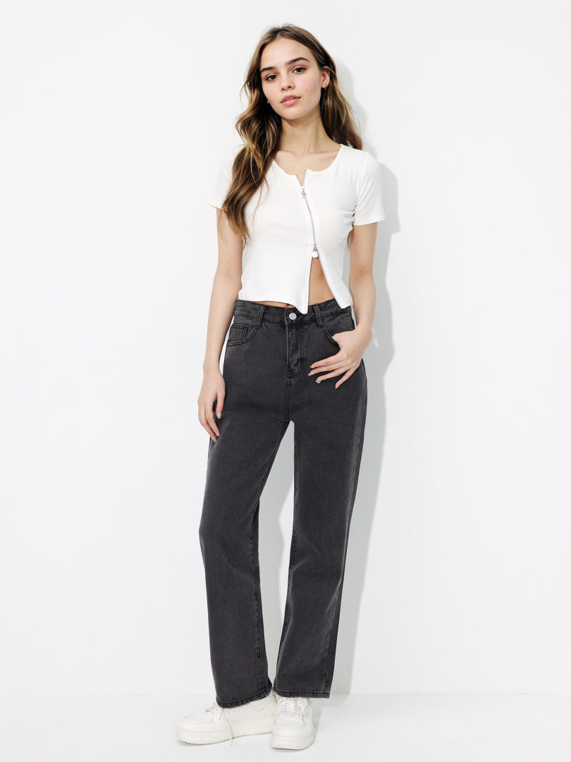 Straight Leg Jeans 118452