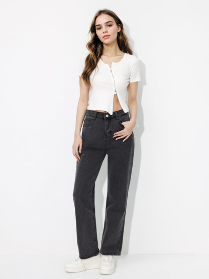 Straight Leg Jeans 118452