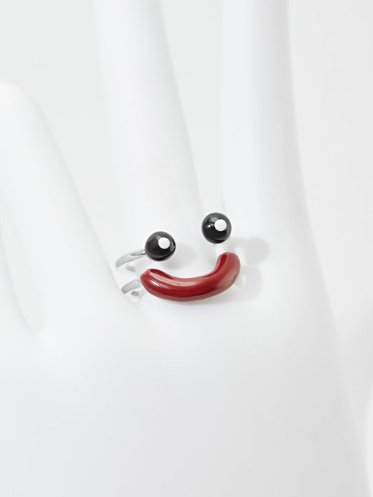 Smiley Face Adjustable Ring 121094