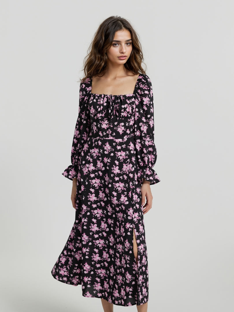 Ruffle A-Line Dress 112509