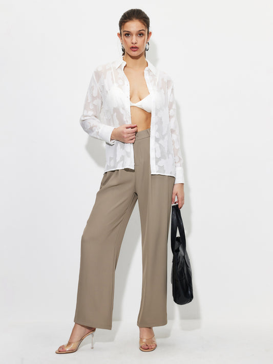 Straight Leg Pants 1261072