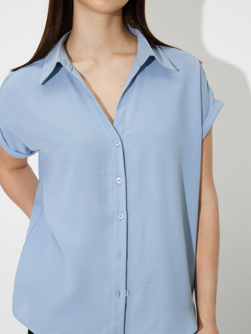 Placket Blouse 119393