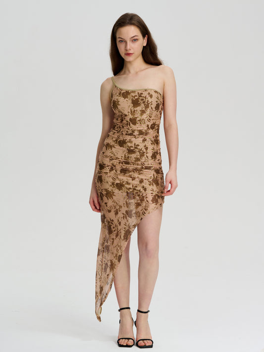Asymmetric Bodycon Dress 112937