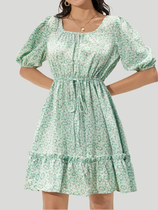 Ruffle A-Line Dress 75841